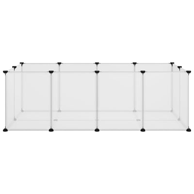 vidaXL Small Animal Cage Black 144x74x46.5 cm PP and Steel