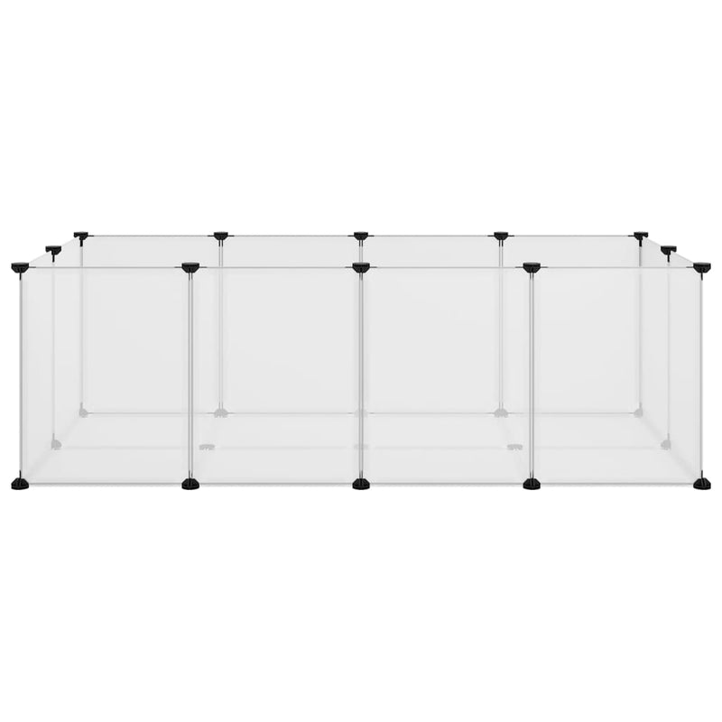 vidaXL Small Animal Cage Black 144x74x46.5 cm PP and Steel