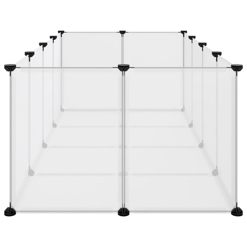 vidaXL Small Animal Cage Black 144x74x46.5 cm PP and Steel