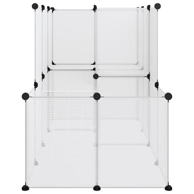vidaXL Small Animal Cage Black 142x74x93 cm PP and Steel