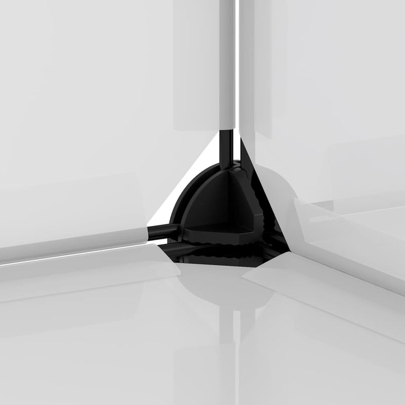 vidaXL Small Animal Cage Black 142x74x93 cm PP and Steel