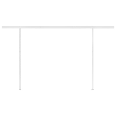 vidaXL Automatic Retractable Awning with Posts 4x3 m Anthracite