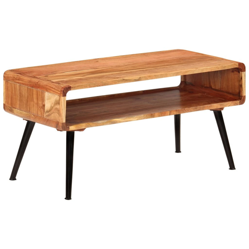 vidaXL Coffee Table 95x40x45 cm Solid Wood Acacia