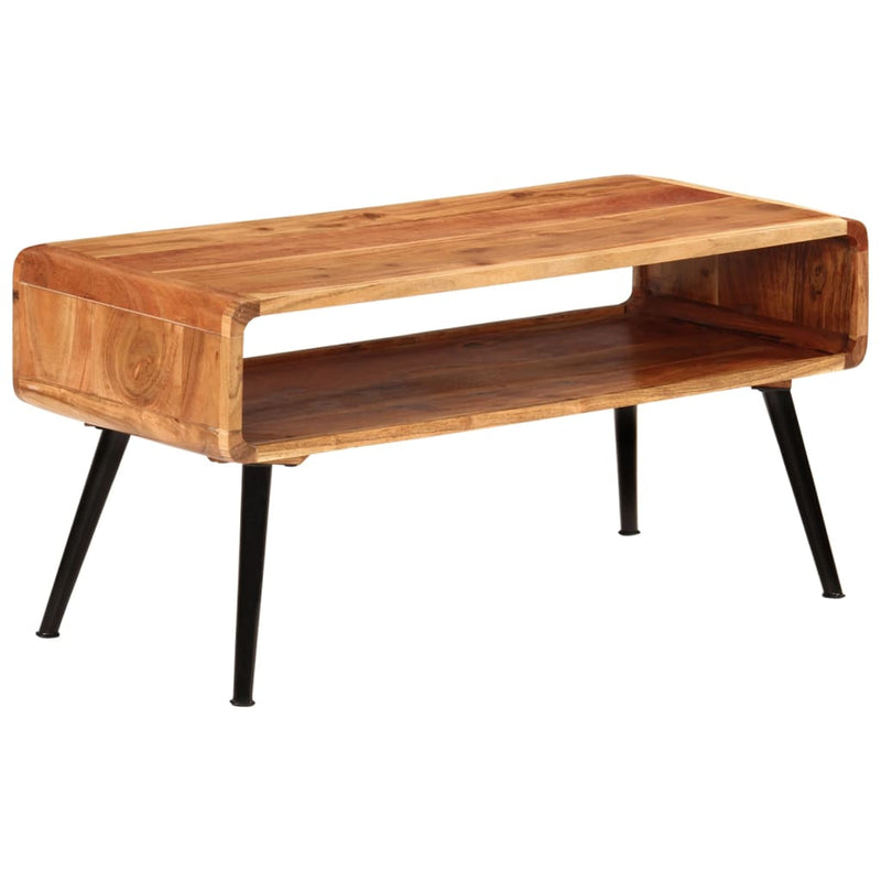 vidaXL Coffee Table 95x40x45 cm Solid Wood Acacia