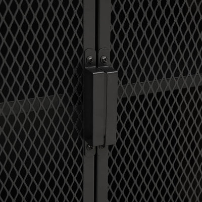 vidaXL Storage Cabinets 2 pcs Rustic Brown 72x36x82 cm Metal and MDF