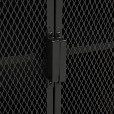 vidaXL Storage Cabinets 2 pcs Rustic Brown 72x36x82 cm Metal and MDF