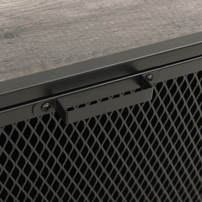 vidaXL Storage Cabinets 2 pcs Rustic Brown 72x36x82 cm Metal and MDF