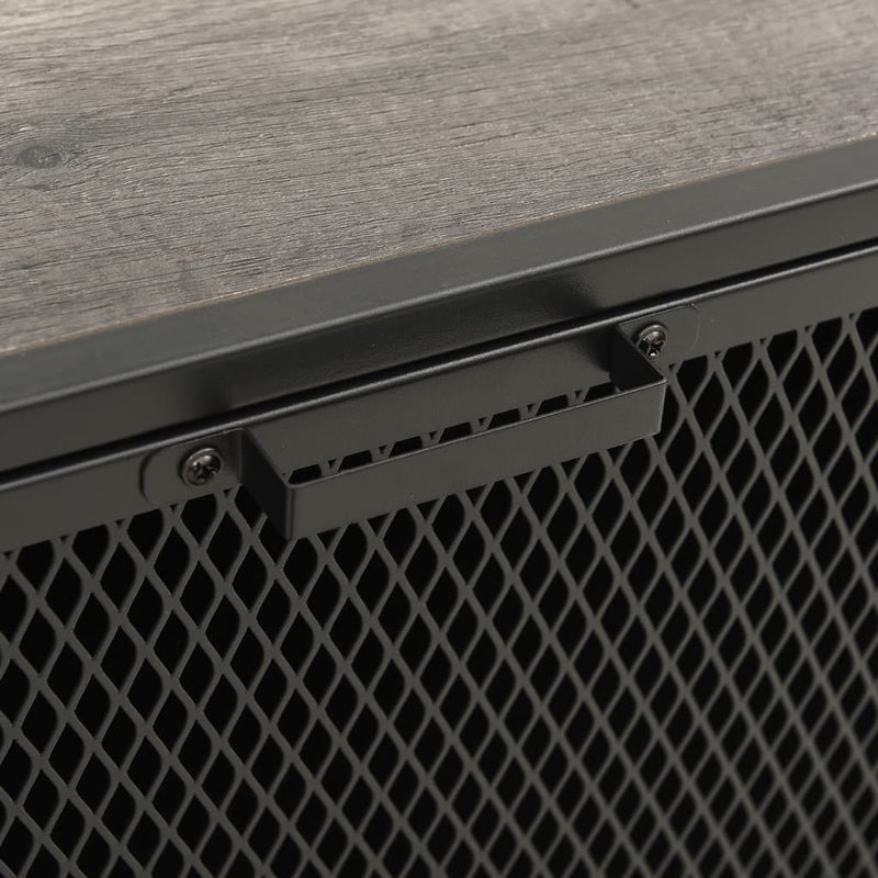 vidaXL Storage Cabinets 2 pcs Rustic Brown 72x36x82 cm Metal and MDF