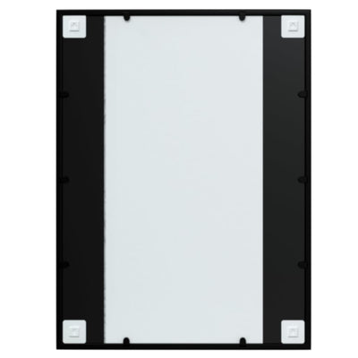 vidaXL Wall Mirror Black 100x60 cm Metal