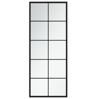 vidaXL Wall Mirror Black 100x60 cm Metal