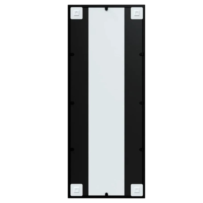 vidaXL Wall Mirror Black 100x60 cm Metal