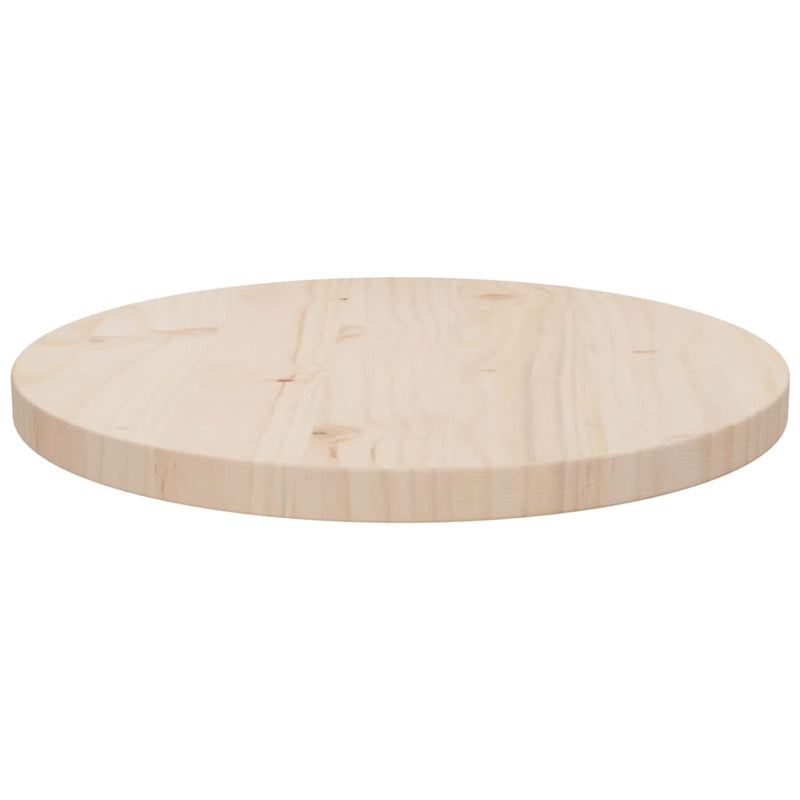 vidaXL Table Top Ø60x2.5 cm Solid Wood Pine