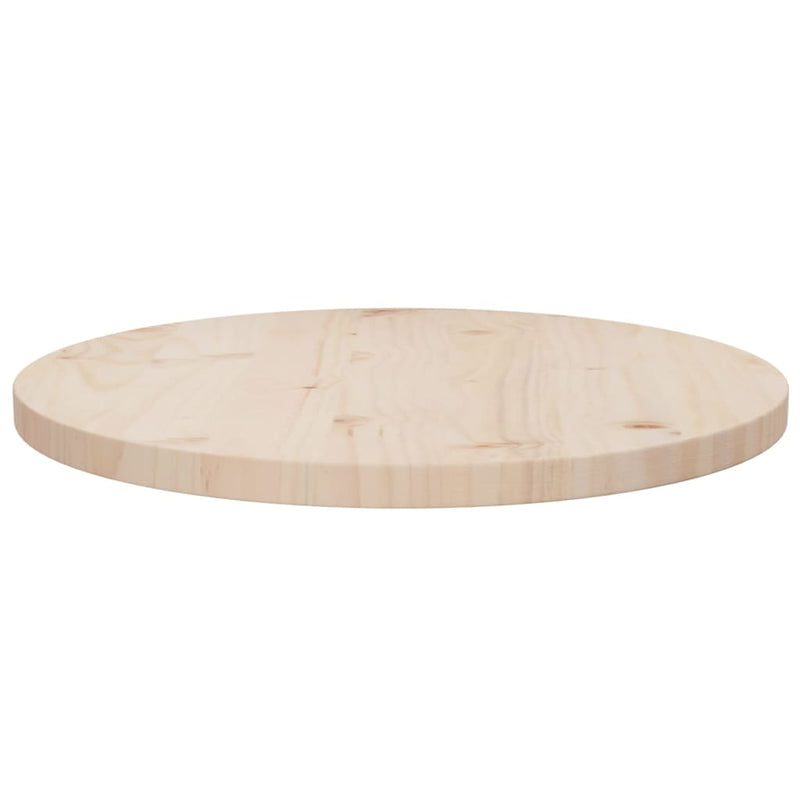 vidaXL Table Top Ø60x2.5 cm Solid Wood Pine