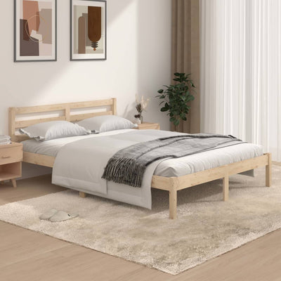 vidaXL Bed Frame without Mattress 135x190 cm