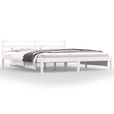 vidaXL Bed Frame without Mattress Black 183x203 cm King
