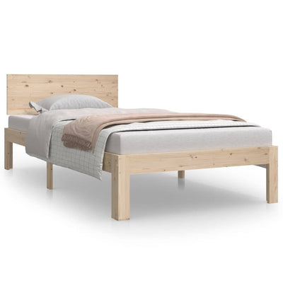 vidaXL Bed Frame without Mattress White 90x190 cm