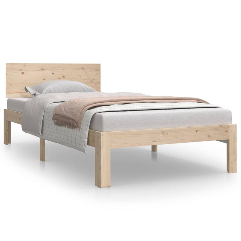 vidaXL Bed Frame without Mattress White 90x190 cm