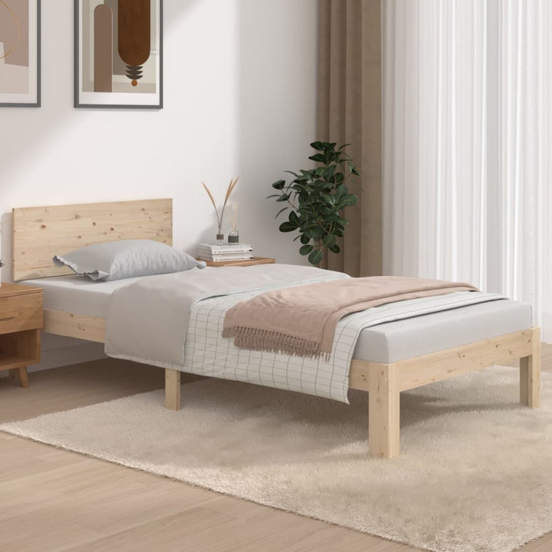 vidaXL Bed Frame without Mattress White 90x190 cm