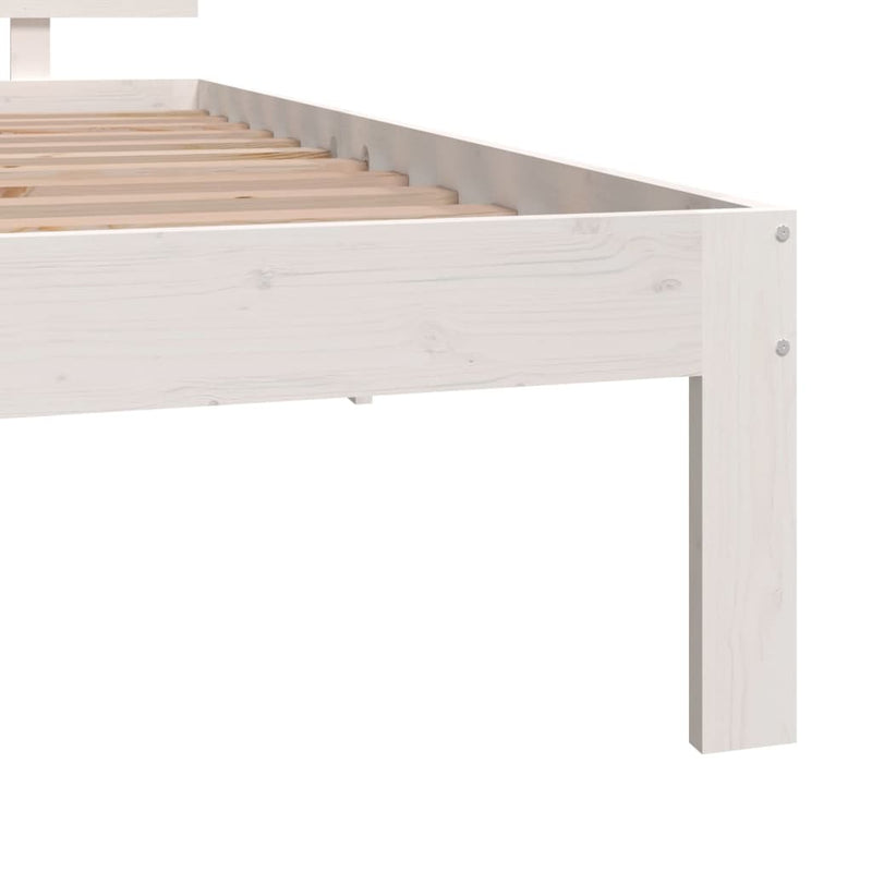 vidaXL Bed Frame without Mattress White 90x190 cm
