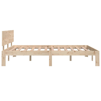 vidaXL Bed Frame without Mattress White 135x190 cm