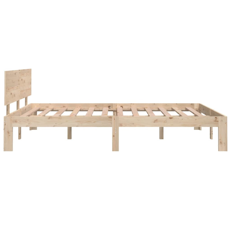 vidaXL Bed Frame without Mattress White 135x190 cm