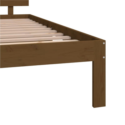 vidaXL Bed Frame without Mattress White 135x190 cm