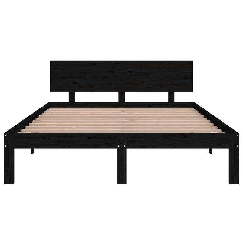 vidaXL Bed Frame without Mattress White 135x190 cm