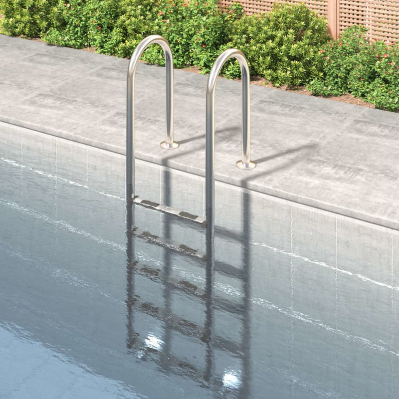 vidaXL Pool Ladder 54x38x184.5 cm 304 Stainless Steel