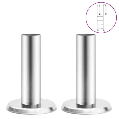 vidaXL Pool Ladder Handrail Brackets 2 pcs 304 Stainless Steel