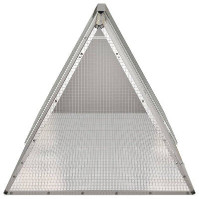 vidaXL Rabbit Cage Anthracite 201.5x80.5x71 cm Galvanised Steel