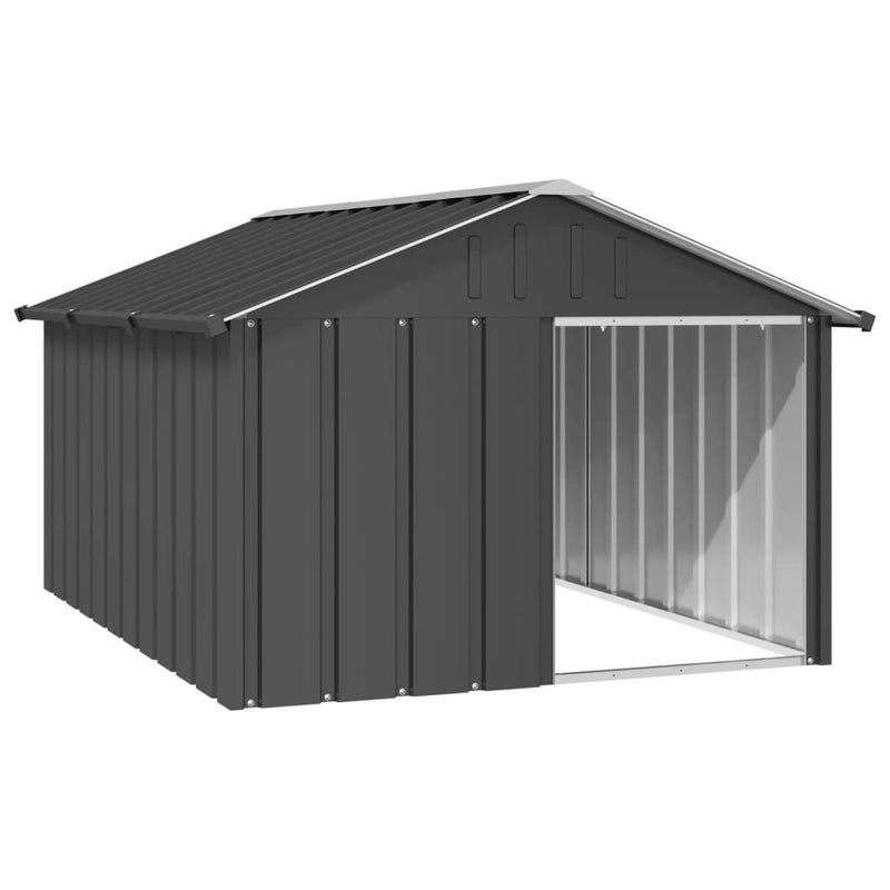 vidaXL Dog House Anthracite 116.5x103x81.5 cm Galvanised Steel