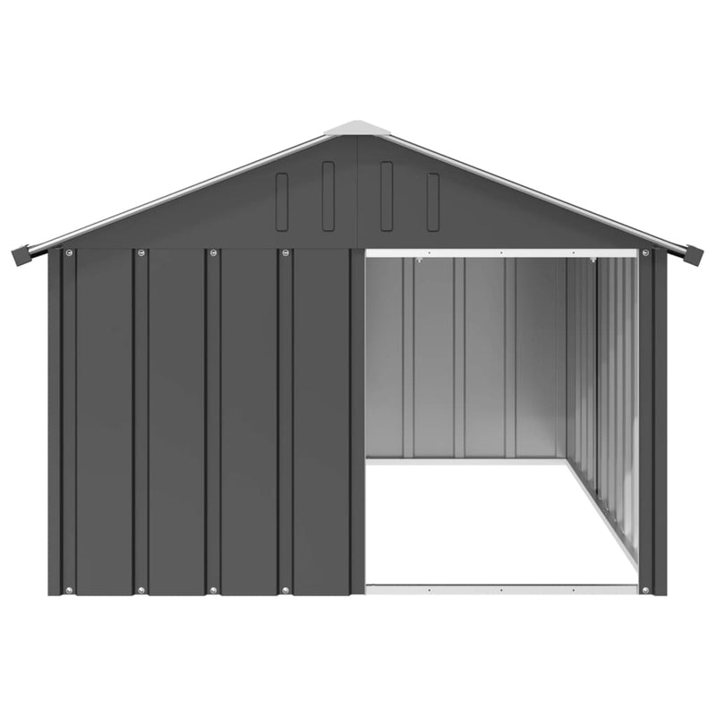 vidaXL Dog House Anthracite 116.5x103x81.5 cm Galvanised Steel