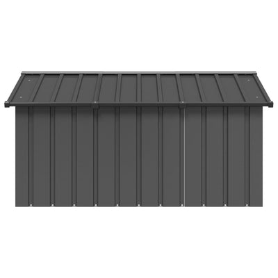 vidaXL Dog House Anthracite 116.5x103x81.5 cm Galvanised Steel