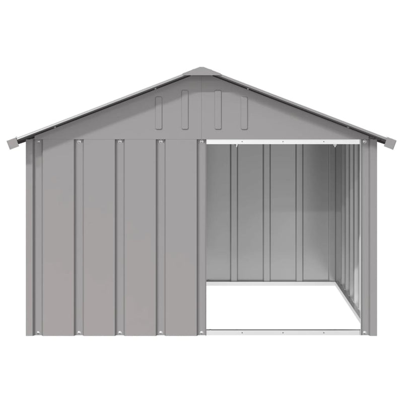 vidaXL Dog House Anthracite 116.5x103x81.5 cm Galvanised Steel