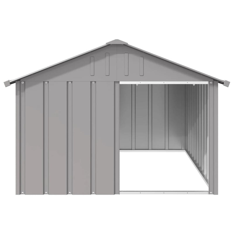 vidaXL Dog House Anthracite 116.5x103x81.5 cm Galvanised Steel