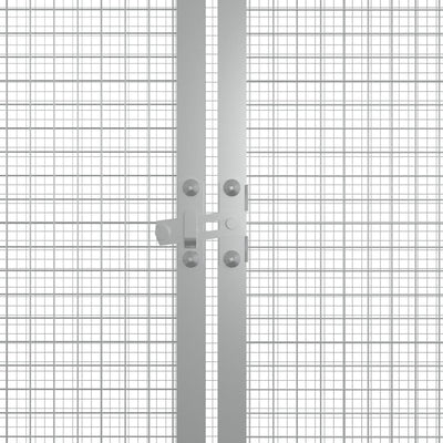 vidaXL Chicken Cage Grey 200x91x100 cm Galvanised Steel