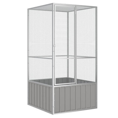 vidaXL Bird Cage Anthracite 111x107x211.5 cm Galvanised Steel