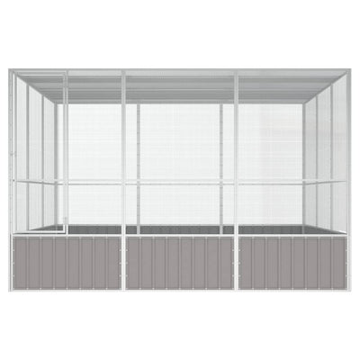 vidaXL Bird Cage Anthracite 111x107x211.5 cm Galvanised Steel