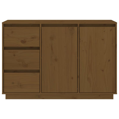 vidaXL Sideboard White 111x34x75 cm Solid Wood Pine