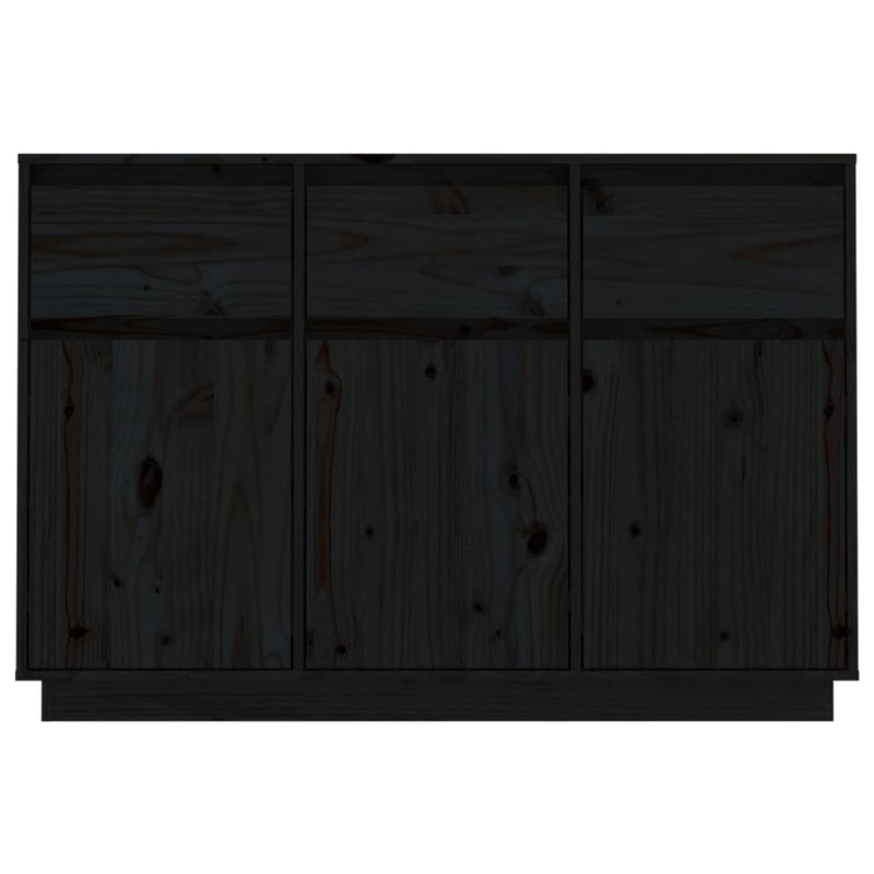 vidaXL Sideboard White 110x34x75 cm Solid Wood Pine