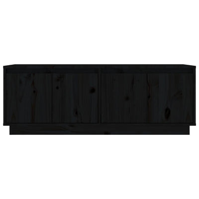 vidaXL TV Cabinet White 110x34x40 cm Solid Wood Pine