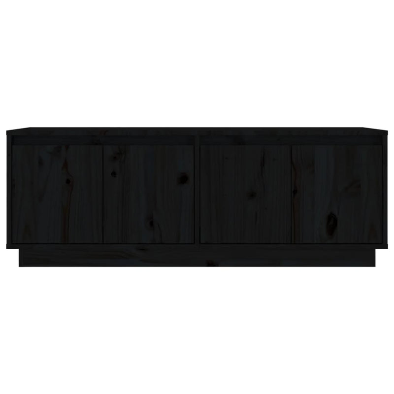 vidaXL TV Cabinet White 110x34x40 cm Solid Wood Pine