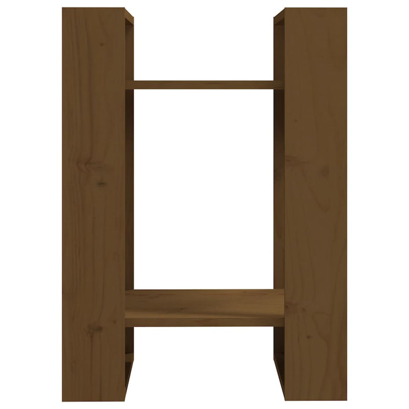 vidaXL Book Cabinet/Room Divider Black 41x35x57 cm Solid Wood Pine