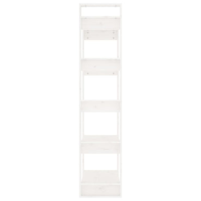 vidaXL Book Cabinet/Room Divider Black 80x35x160 cm Solid Wood