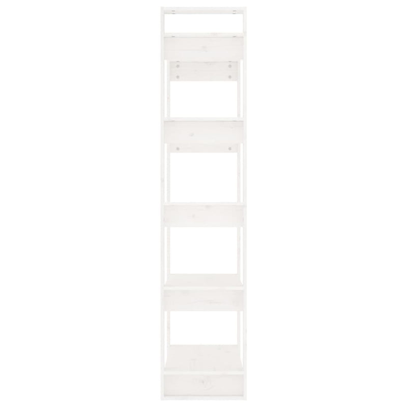 vidaXL Book Cabinet/Room Divider Black 80x35x160 cm Solid Wood