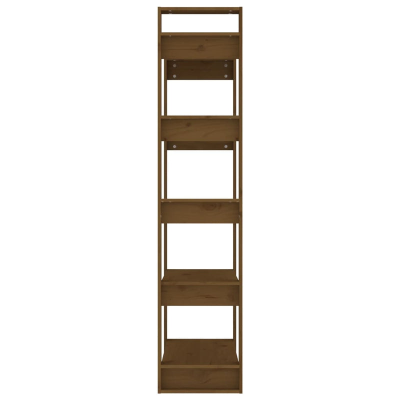 vidaXL Book Cabinet/Room Divider Black 80x35x160 cm Solid Wood