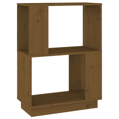 vidaXL Book Cabinet/Room Divider Black 51x25x70 cm Solid Wood Pine