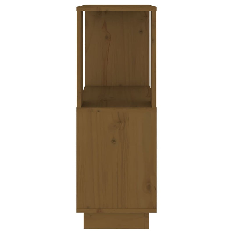 vidaXL Book Cabinet/Room Divider Black 51x25x70 cm Solid Wood Pine