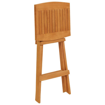 vidaXL 5 Piece Folding Bar Set Solid Wood Teak