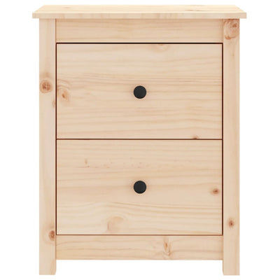 vidaXL Bedside Cabinets 2 pcs Black 50x35x61.5 cm Solid Wood Pine